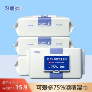 可爱多 杀菌卫生湿巾40抽*4包