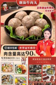 【顺丰包邮】趣十八番 正宗潮汕牛肉丸 250g*1包