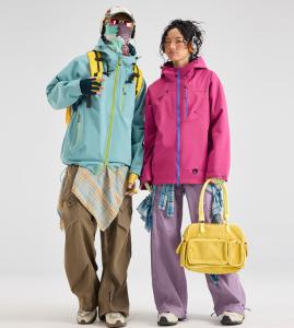 NASA RHUDE 新款情侣户外多巴胺色系冲锋衣