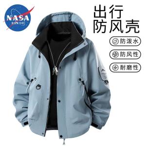 NASA RHUDE 新款休闲户外情侣冲锋夹克
