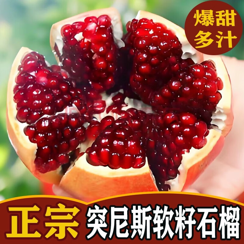 正宗突尼斯软籽石榴净重4.5斤精选果（200g）