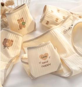 有只绵 纯棉抗菌裆A类棉女生内裤 3条