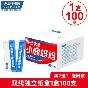 小鹿妈妈  牙线棒100支/盒