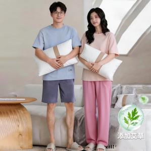 有只绵 夏季艾草情侣睡衣套装 多色可选