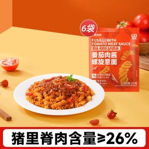 小熊驾到 番茄肉酱螺旋意面215g*6袋