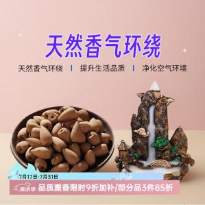 普云 创意倒流香套装 送香炉