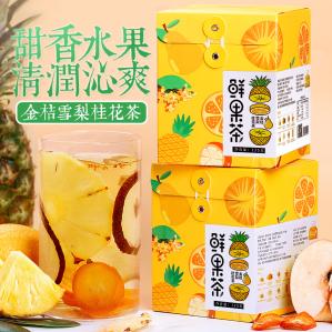 陌上花开 金桔桂花冰糖雪梨茶125g*2盒