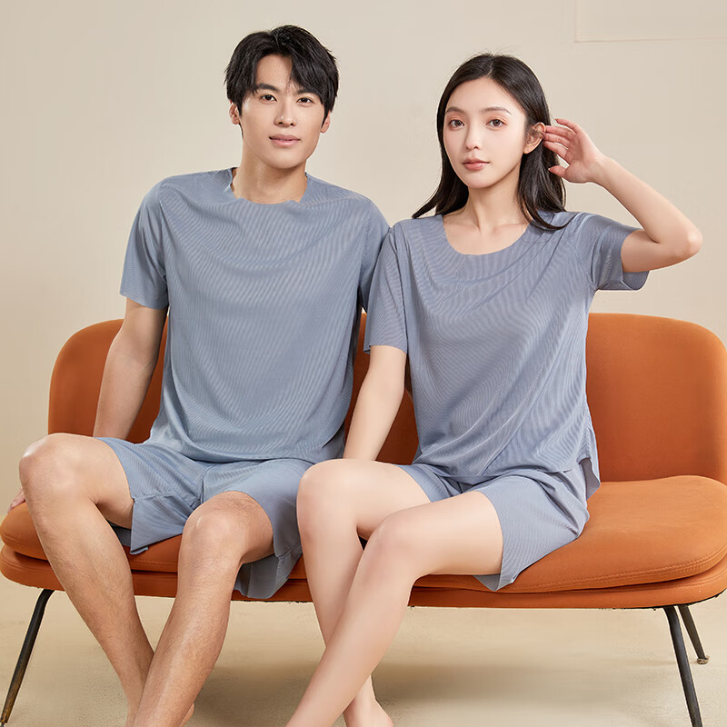 有只绵 冰丝无痕宽松家居服套装